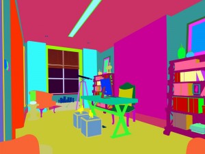 family - office - study room -085 Modèle 3D
