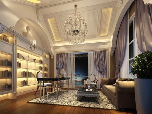 family - office - study room -086 3D Model
