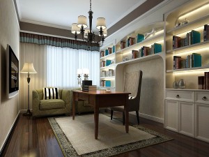 family - office - study room -090 3D Model