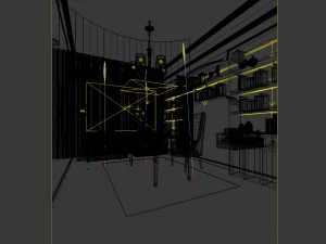 family - office - study room -090 3D Model