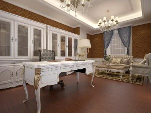 Familie - B&uuml;ro - Arbeitszimmer -091 3D Modell