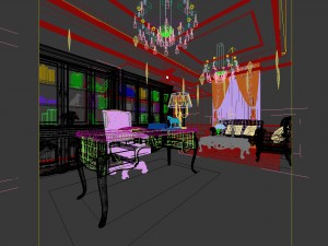 family - office - study room -091 Modelo 3D