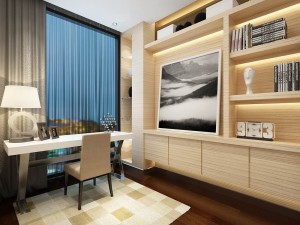 family - office - study room -093 3D Model