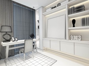 family - office - study room -093 3Dモデル