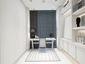 family - office - study room -093 3Dモデル