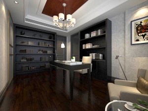 family - office - study room -094 3D Model