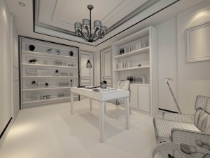 family - office - study room -094 3D मॉडल