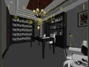 family - office - study room -094 3D मॉडल