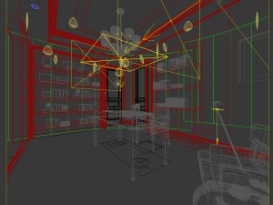 family - office - study room -094 3D मॉडल