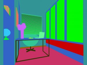 family - office - study room -096 Modelo 3D