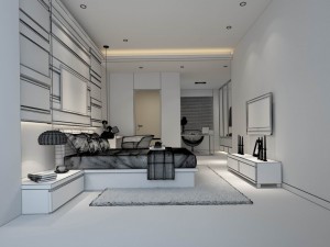 family - office - study room -096 Modelo 3D