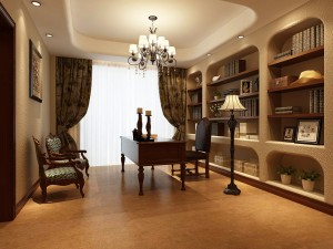 family - office - study room -098 3D-Modell