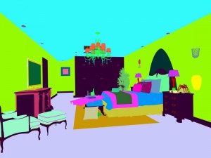 family - office - study room -098 Modello 3D