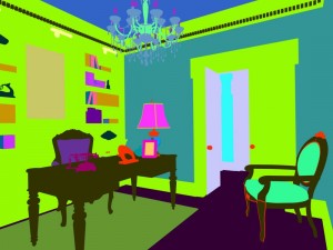 family - office - study room -099 3D Model