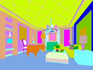 family - office - study room -0100 3D Model