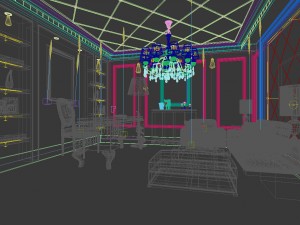 family - office - study room -0100 3D Model