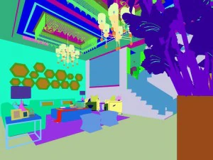 family - office - study room -0102 3D Model