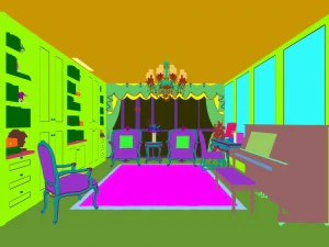 family - office - study room -0105 3D Model
