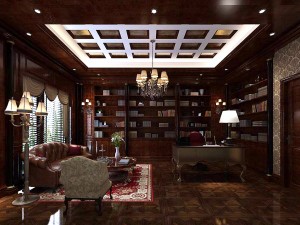 family - office - study room -0107 3D Model