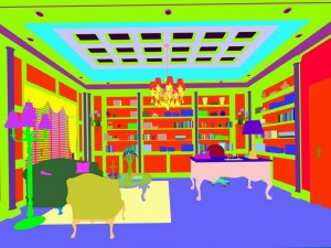 family - office - study room -0107 3D Model