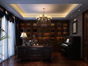 family - office - study room -0109 3D Model