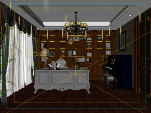 family - office - study room -0109 3D 모델