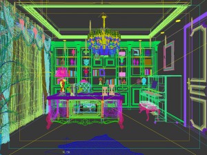 family - office - study room -0109 3D 모델