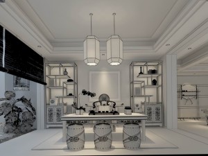 family - office - study room -0114 3D Model