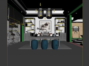 family - office - study room -0114 3D Model