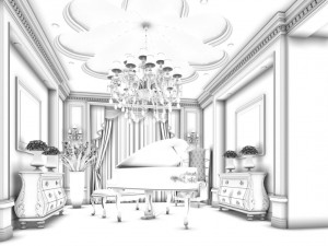 family - office - study room -0115 3D मॉडल