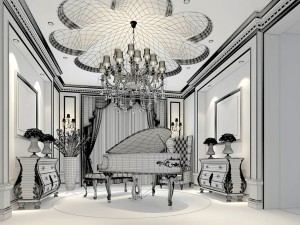 family - office - study room -0115 3D मॉडल