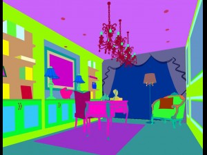family - office - study room -0116 3D Model