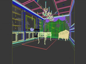 family - office - study room -0116 3D Model