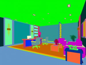 family - office - study room -0117 3D Модель