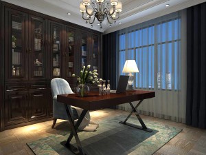 family - office - study room -0118 3D Model