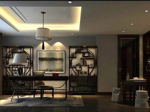 family - office - study room -0120 3D Model