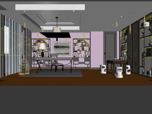 family - office - study room -0120 3D मॉडल