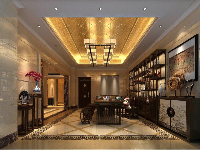 family - office - study room -0121 Modelo 3D .c4d .max .obj .3ds .fbx .stl .blend 