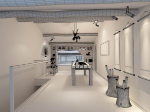 family - office - study room -0122 Modelo 3D