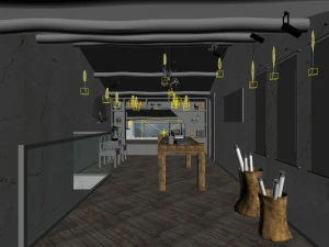family - office - study room -0122 3D Model