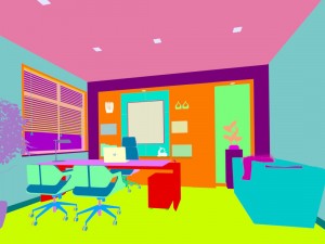 family - office - study room -0124 3D Model