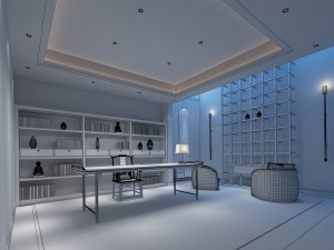 family - office - study room -0125 3D 모델