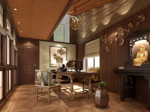 family - office - study room -0126 3D Model