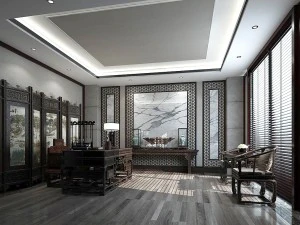 family - office - study room -0127 3D Model