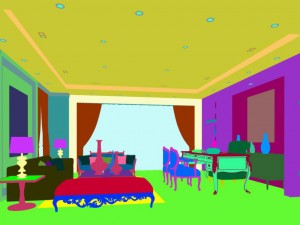 family - office - study room -0129 Modèle 3D