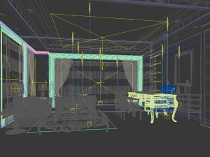 family - office - study room -0129 Modèle 3D