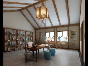 family - office - study room -0130 3Dモデル