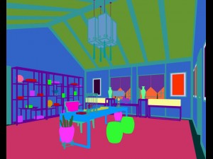 family - office - study room -0130 3D Model