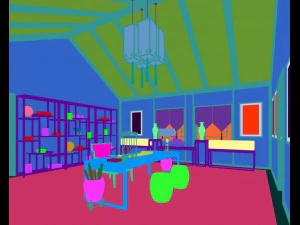 family - office - study room -0130 3D Model
