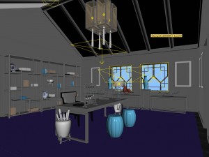 family - office - study room -0130 3D Model